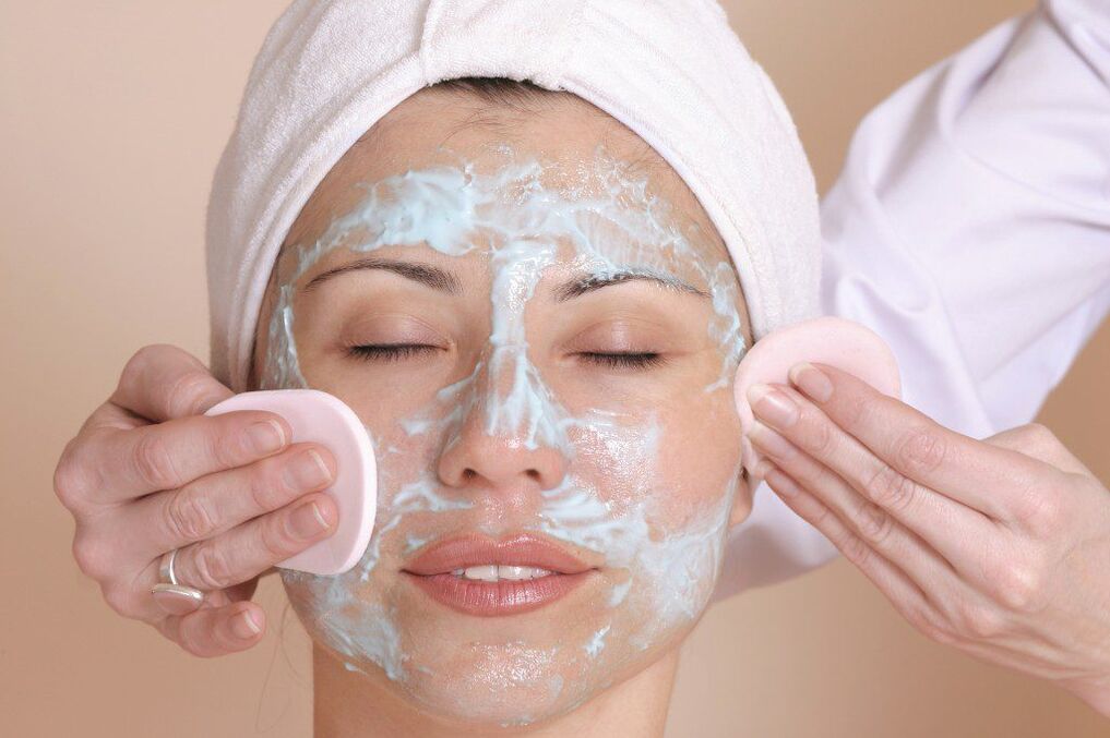 exfoliating for facial skin rejuvenation